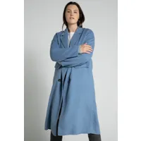 grandes tailles manteau en laine, femmes, bleu, taille: 44/46, laine/polyester, studio untold