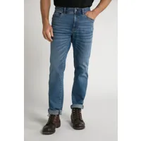 grandes tailles jean straight fit 5 poches en denim poids plume à finition flexnamic® - jusqu'au 36/72, hommes, bleu, taille: 58, coton, jp1880