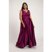grandes tailles robe de soirée, femmes, rose, taille: 46, polyester, ulla popken