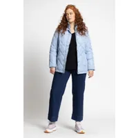 grandes tailles veste matelassée hyprar, femmes, bleu, taille: 64/66, polyester, ulla popken