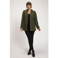 grandes tailles blazer, femmes, vert, taille: 44, polyester/laine/autre, ulla popken