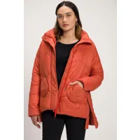 grandes tailles veste matelassée, femmes, orange, taille: 44/46, polyester/fibres synthétiques, ulla popken