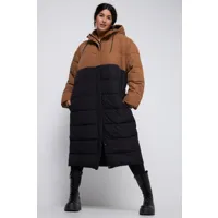 grandes tailles manteau matelassé oversized, femmes, marron, taille: 48/50, polyester, studio untold