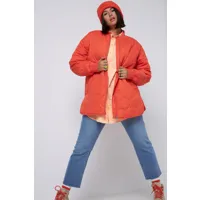grandes tailles veste matelassée, femmes, orange, taille: 56/58, polyester/fibres synthétiques, studio untold