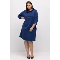 grandes tailles robe midi, femmes, bleu, taille: 44/46, fibres synthétiques/polyester, ulla popken