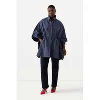 grandes tailles veste poncho, femmes, bleu, taille: 44-50, polyester/coton/fibres synthétiques, ulla popken