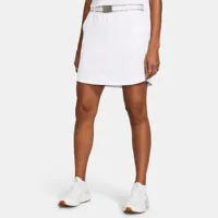 jupe-short under armour drive woven pour femme blanc / halo gris / halo gris 16