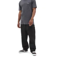 vans pantalon cargo range fuselé décontracté à taille élastique (black) homme noir, taille s