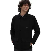 vans veste doublée drill chore (black) homme noir, taille xl