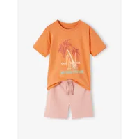 pyjashort palmiers garçon abricot