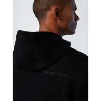 north sails logo full zip sweatshirt noir 2xl homme