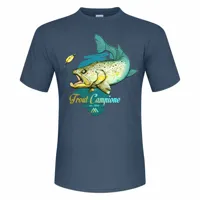mikado 2023 trout short sleeve t-shirt vert s homme