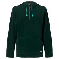 oakley apparel dawny 1/4 zip hoodie vert m homme