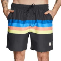 mystic stripe swimming shorts multicolore 34 homme