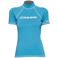 cressi rash guard short sleeve t-shirt woman bleu xs