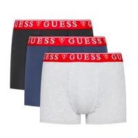 boxer guess pack x3 triangle homme multicolor